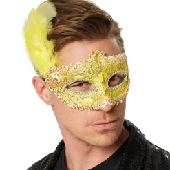 tectake® Venezianische Maske mit seitlicher Feder