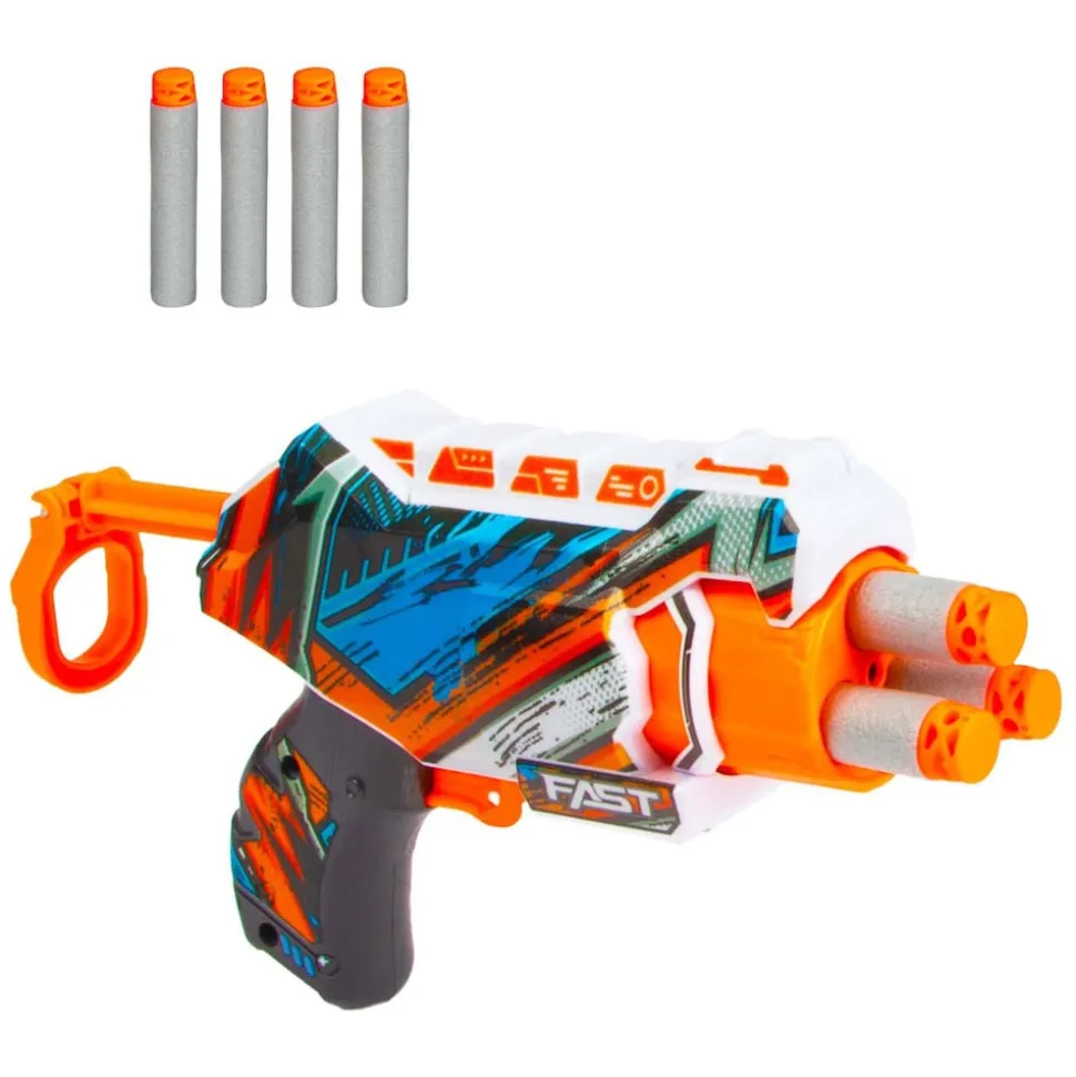 Toi-Toys 32086A Foam Strike Fast S Spielzeugpistole Blaster mit Schaumstoffpfeilen ab 6 Jahren
