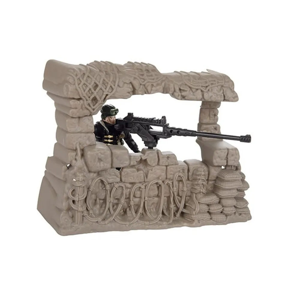 Toi-Toys ALFAFOX XXL Spielset mit Jeep, Hubschrauber, Figuren & Zubehör, ab 6 Jahren, Militär