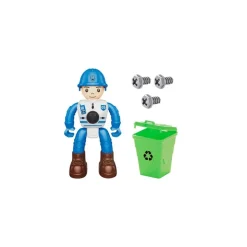 Toi-Toys CARS_TRUCKS Schraubfahrzeug Feuerwehr Polizei – Zubehör + Figur