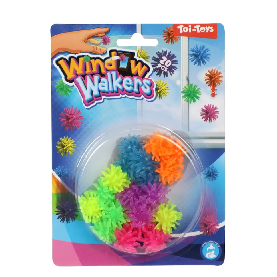 Toi-Toys - Fenster Kriecher - Mini Pufferbälle (20 Stück, 2cm) Stressball