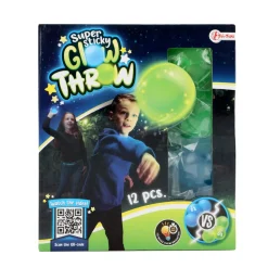Toi-Toys - Fluoreszierende Bälle - Glow Throw (12 Stück) super sticky leuchtend leuchtende balls dark Dunkelheit