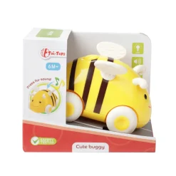 Toi-Toys - LITTLE STARS Baby Insektenauto – Friktion, Licht & Sound, 6+ Monate Biene