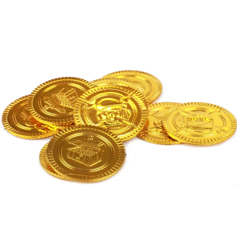 Toi-Toys - LOST HEROES Set Goldmünzen und Diamanten Pirat Schatz Münzen Gold Schatzkiste Piraten Pirate Treasure Diamond gold coins