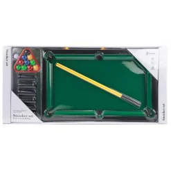 Toi-Toys - Mini Billardtisch Snooker Spiel mit Queues und Bällen Gesellschaftsspiel Game Table