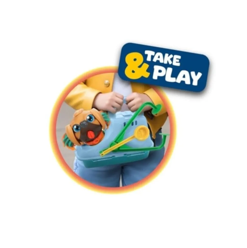Toi-Toys SCULPTIDOUGH Knetset Tierarzt-Hund Kinder Knete Spielzeug 13-teiliges Zubehör