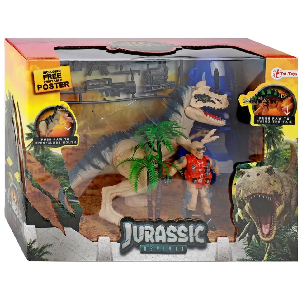Toi-Toys WORLD OF DINOSAURS Dino Cerato Spielset mit Zubehör Kinder ab 3 Jahren Dinosaurier