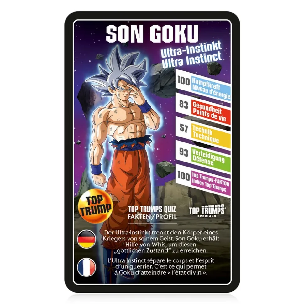 Top Trumps Dragonball Super (deutsch/französisch) Kartenspiel Quartettspiel