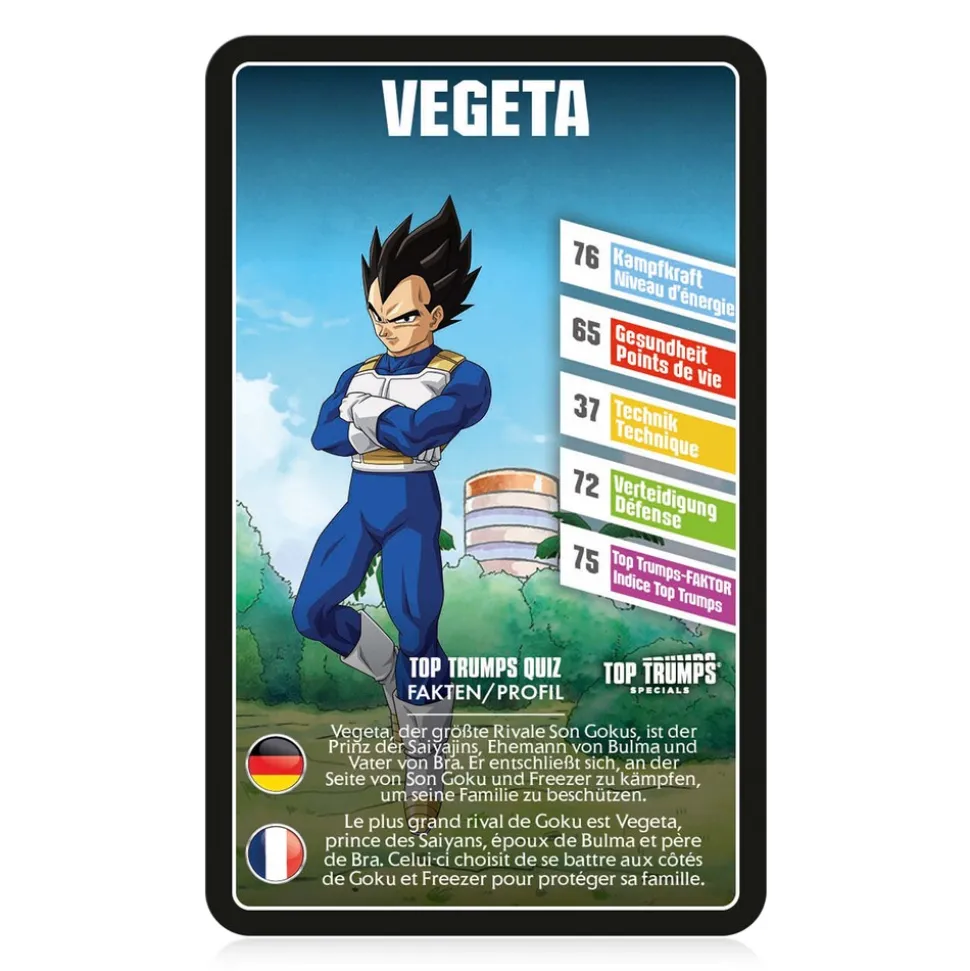Top Trumps Dragonball Super (deutsch/französisch) Kartenspiel Quartettspiel