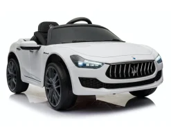 TPFLiving Elektro-Kinderauto Maserati Ghibli weiß