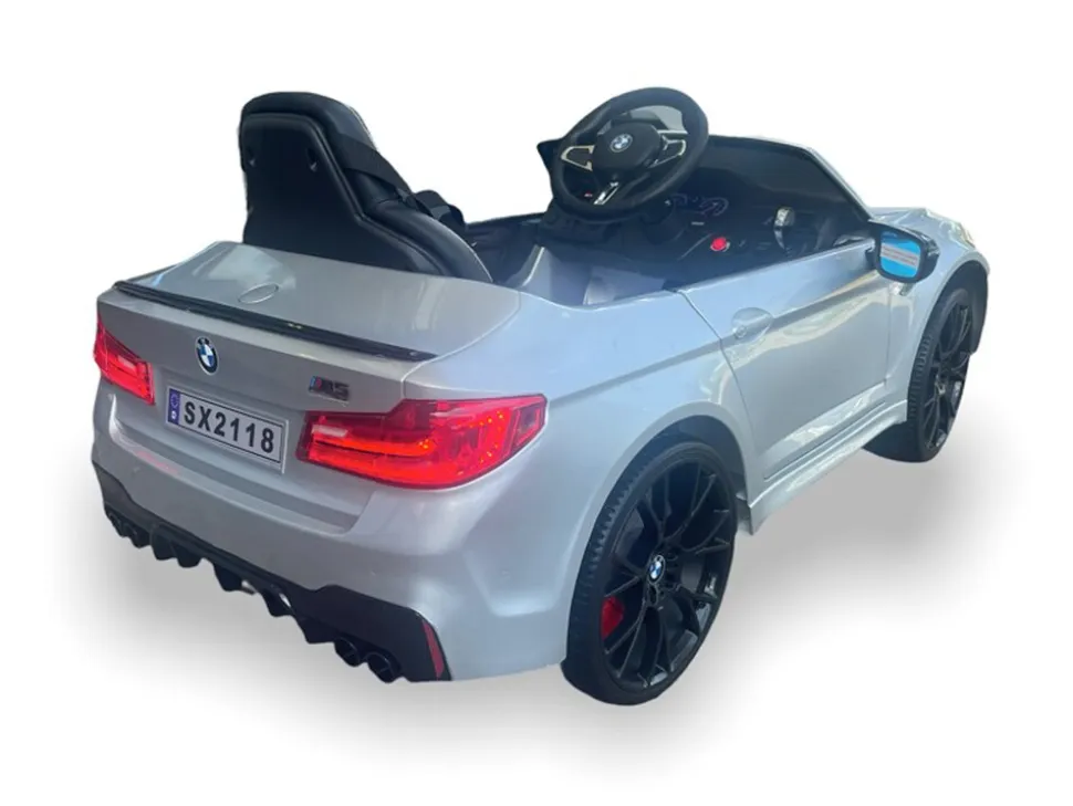 TPFLiving Elektro-Kinderauto BMW M5 silber