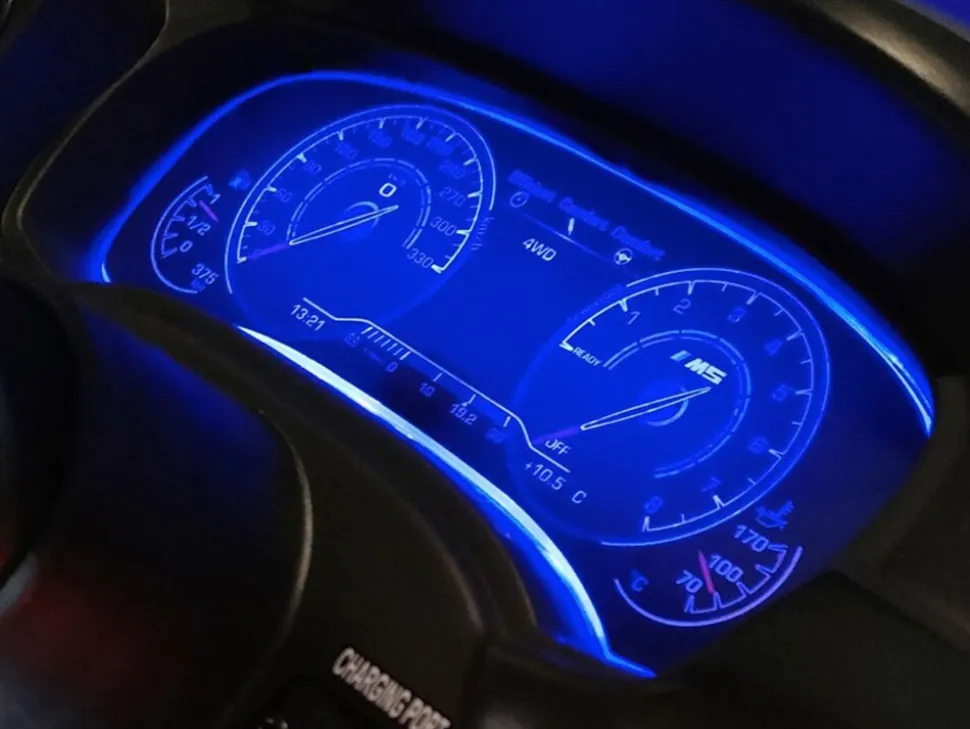 TPFLiving Elektro-Kinderauto BMW M5 silber