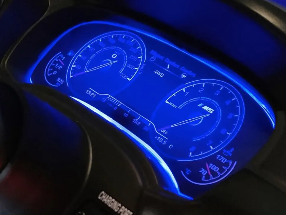 TPFLiving Elektro-Kinderauto BMW M5 silber
