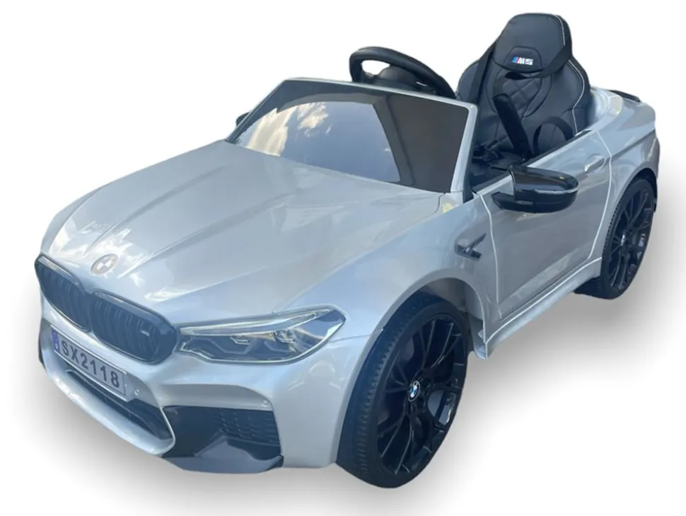 TPFLiving Elektro-Kinderauto BMW M5 silber