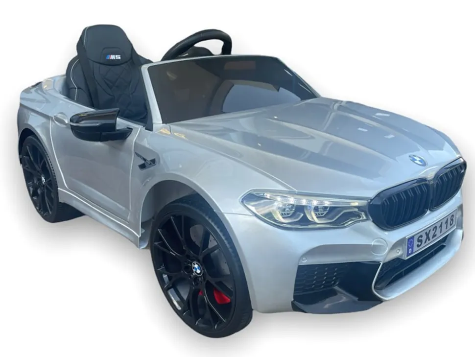TPFLiving Elektro-Kinderauto BMW M5 silber