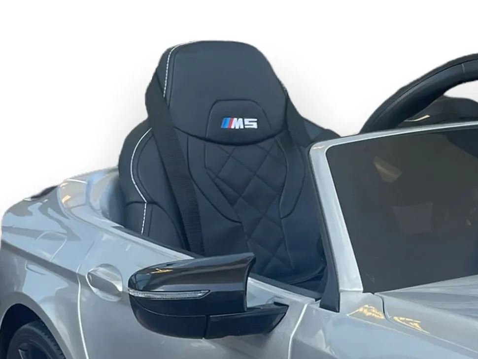 TPFLiving Elektro-Kinderauto BMW M5 silber