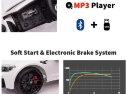 TPFLiving Elektro-Kinderauto BMW M5 silber