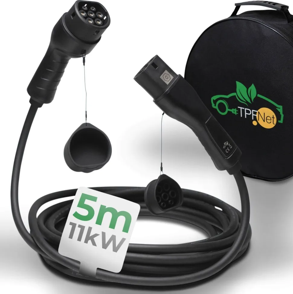 TPFNet Typ 2 E-Auto Ladekabel 11kW, 16A, 3-Phasig, 5m