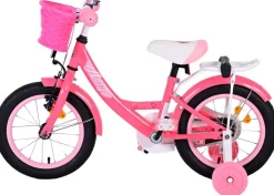 TPFSports Ashley Kinderfahrrad - Mädchen - 14 Zoll - Rücktritt + Handbremse - Weiß