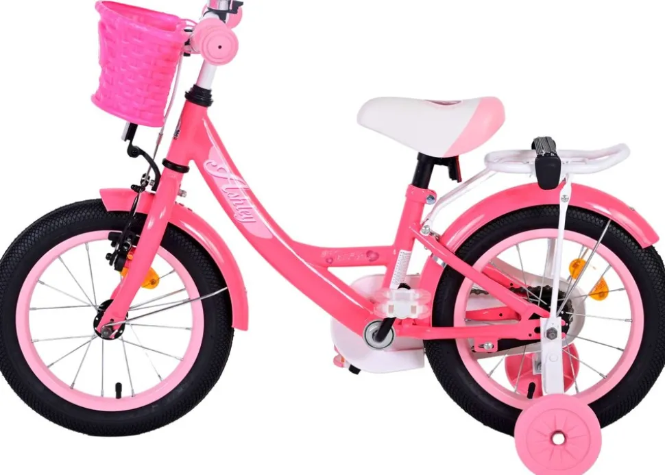 TPFSports Ashley Kinderfahrrad - Mädchen - 14 Zoll - Rücktritt + Handbremse - Weiß