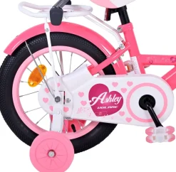 TPFSports Ashley Kinderfahrrad - Mädchen - 14 Zoll - Rücktritt + Handbremse - Weiß