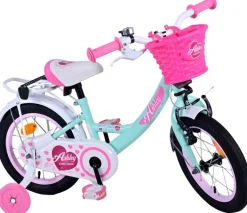TPFSports Ashley Kinderfahrrad - Mädchen - 14 Zoll - Rücktritt + Handbremse - Weiß
