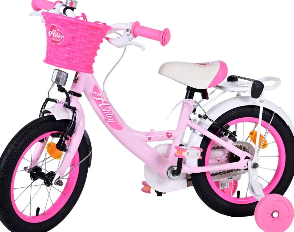 TPFSports Ashley Kinderfahrrad - Mädchen - 14 Zoll - Rücktritt + Handbremse - Weiß