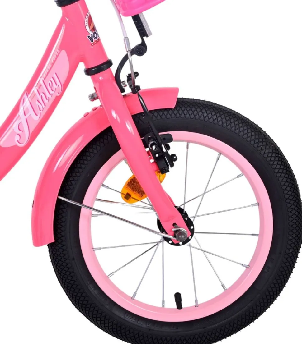 TPFSports Ashley Kinderfahrrad - Mädchen - 14 Zoll - Rücktritt + Handbremse - Weiß