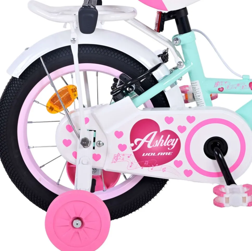 TPFSports Ashley Kinderfahrrad - Mädchen - 14 Zoll - Rücktritt + Handbremse - Weiß