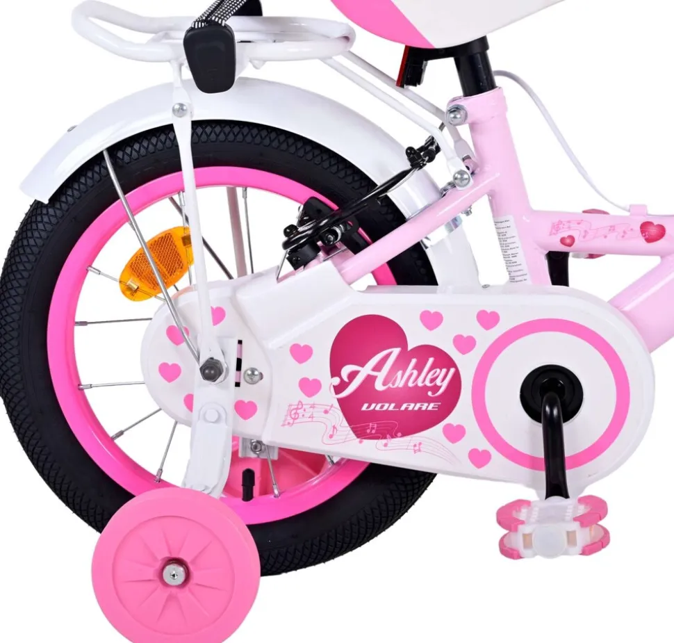 TPFSports Ashley Kinderfahrrad - Mädchen - 14 Zoll - Rücktritt + Handbremse - Weiß