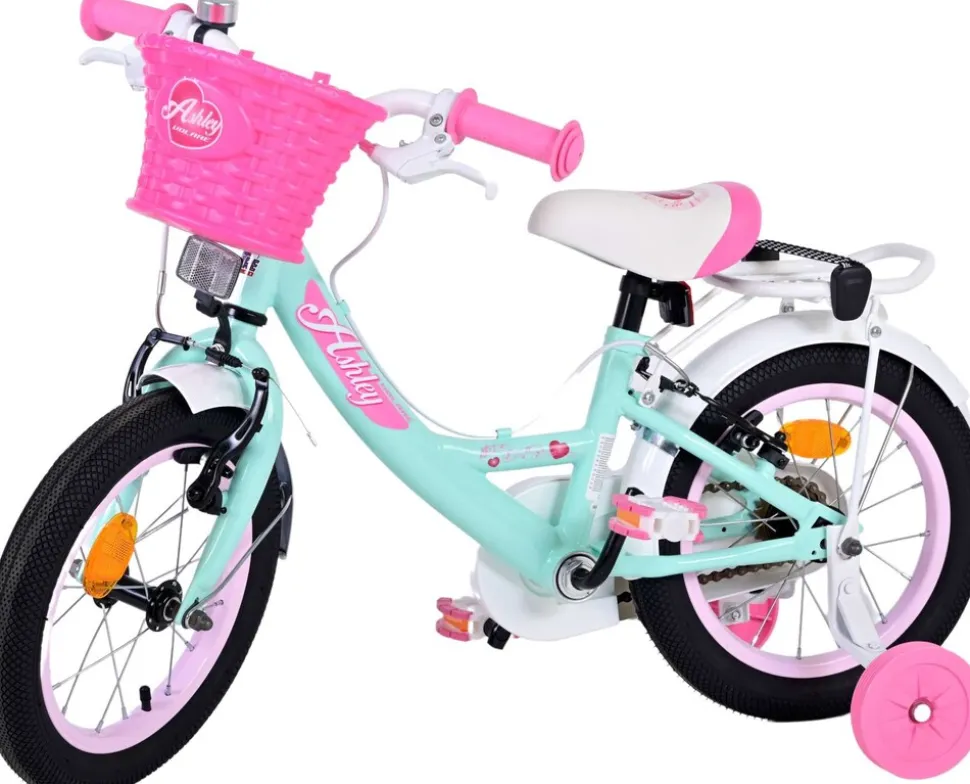 TPFSports Ashley Kinderfahrrad - Mädchen - 14 Zoll - Rücktritt + Handbremse - Weiß