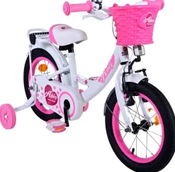 TPFSports Ashley Kinderfahrrad - Mädchen - 14 Zoll - Rücktritt + Handbremse - Weiß