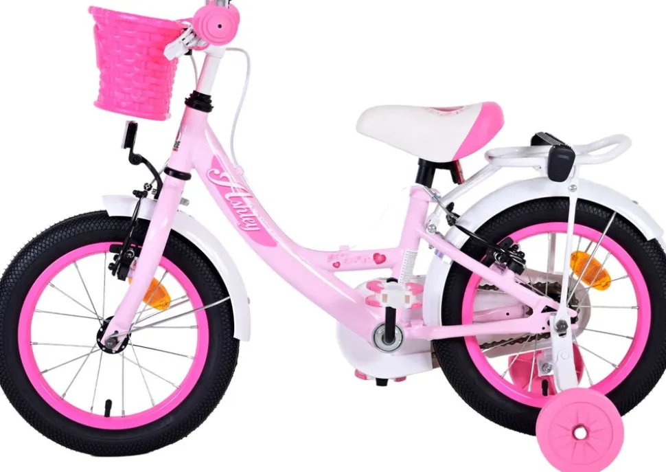 TPFSports Ashley Kinderfahrrad - Mädchen - 14 Zoll - Rücktritt + Handbremse - Weiß
