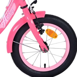 TPFSports Ashley Kinderfahrrad - Mädchen - 14 Zoll - Rücktritt + Handbremse - Weiß