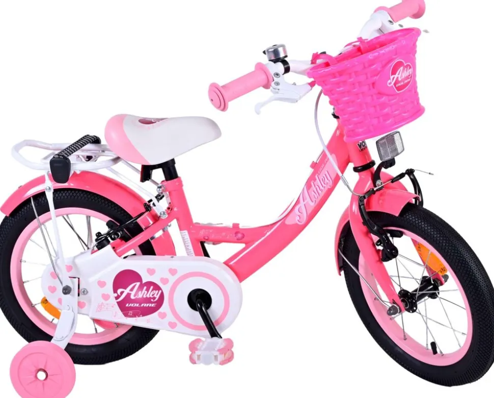 TPFSports Ashley Kinderfahrrad - Mädchen - 14 Zoll - Rücktritt + Handbremse - Weiß