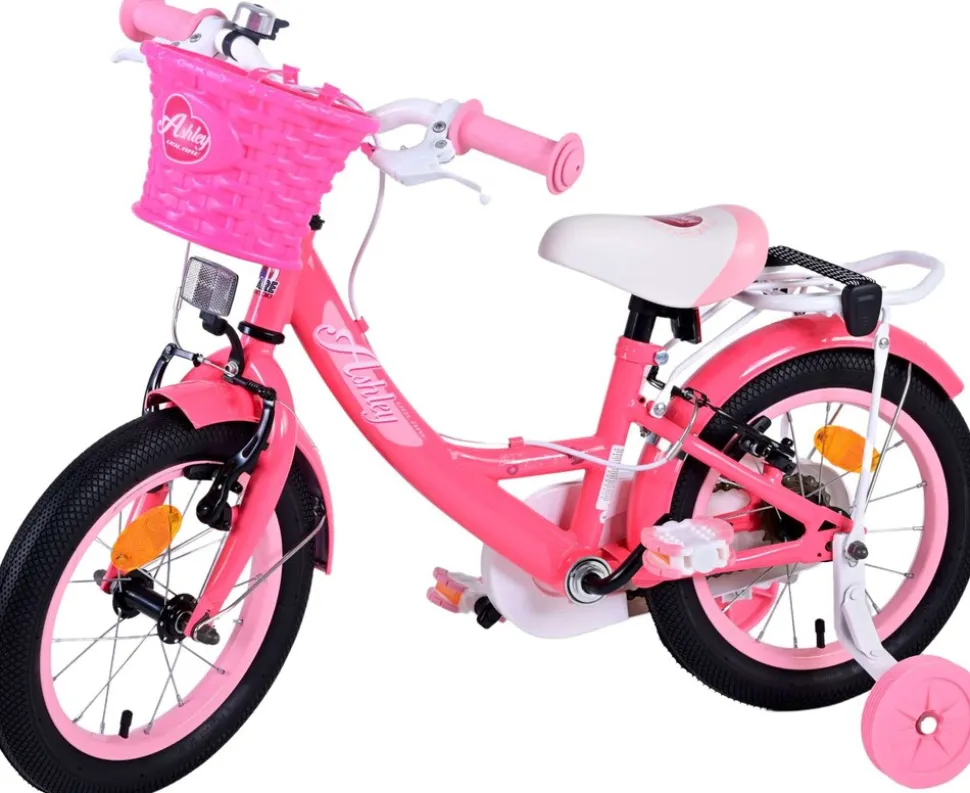 TPFSports Ashley Kinderfahrrad - Mädchen - 14 Zoll - Rücktritt + Handbremse - Weiß