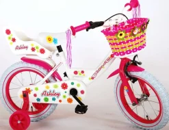 TPFSports Ashley Kinderfahrrad - Mädchen - 14 Zoll - Rücktritt + Handbremse - Weiß