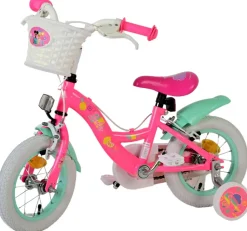 TPFSports Barbie Kinderfahrrad - Mädchen - 12 Zoll - Rücktritt + Handbremse - Rosa