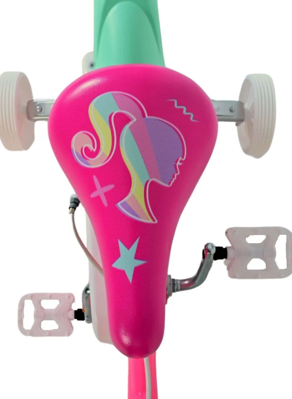 TPFSports Barbie Kinderfahrrad - Mädchen - 12 Zoll - Rücktritt + Handbremse - Rosa