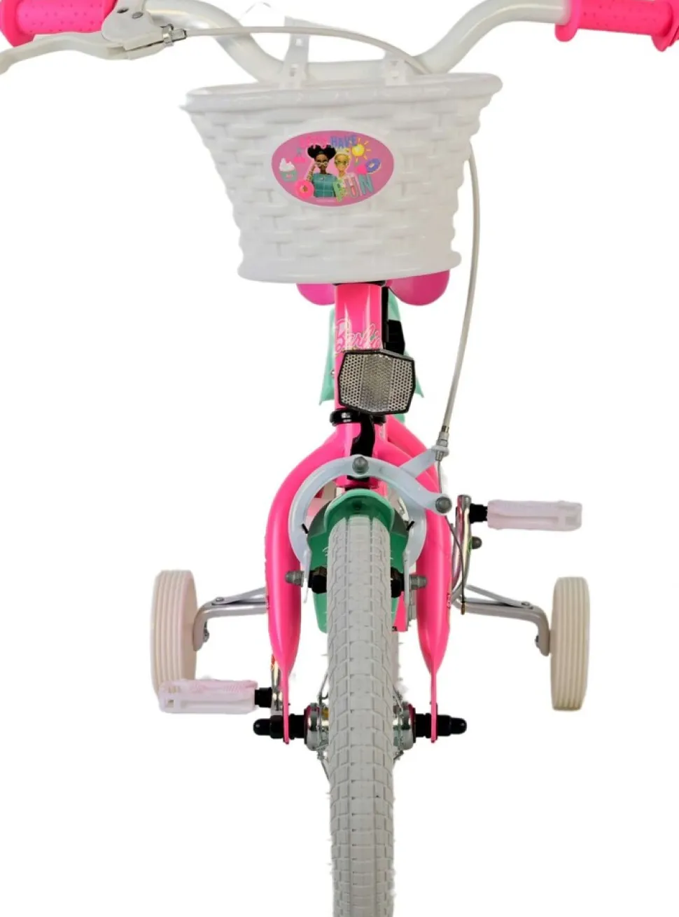TPFSports Barbie Kinderfahrrad - Mädchen - 12 Zoll - Rücktritt + Handbremse - Rosa