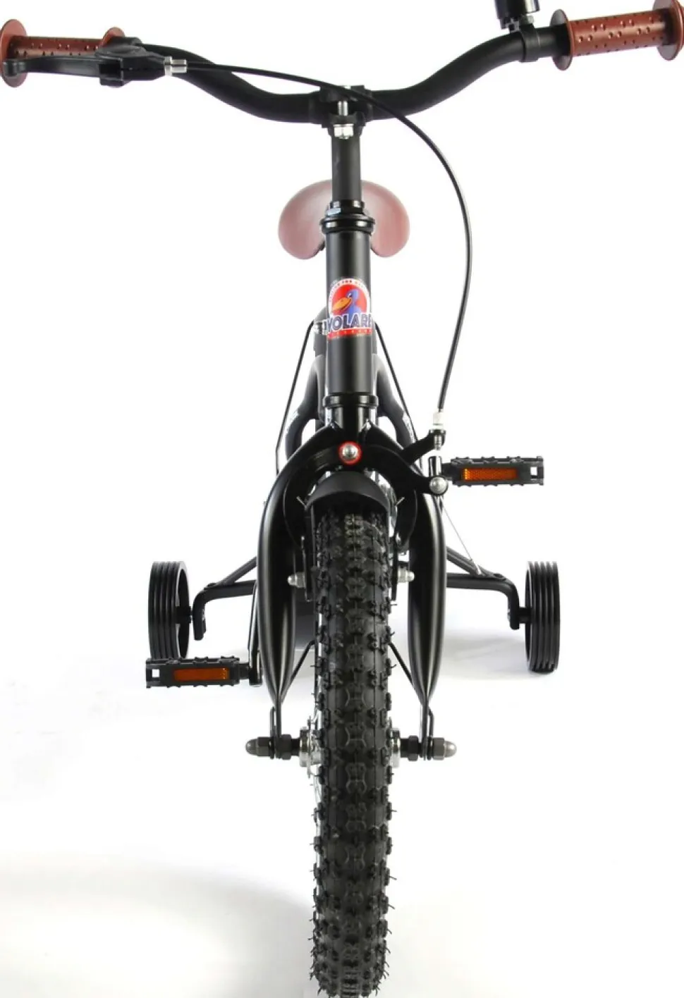 TPFSports Black Cruiser Kinderfahrrad - Jungen - 14 Zoll - Rücktritt + Handbremse - Schwarz