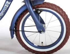 TPFSports Black Cruiser Kinderfahrrad - Jungen - 14 Zoll - Rücktritt + Handbremse - Schwarz