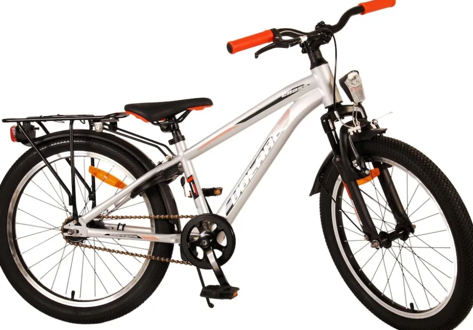 TPFSports Cross Kinderfahrrad - Jungen - 20 Zoll - Rücktritt + Handbremse - Grau
