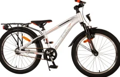 TPFSports Cross Kinderfahrrad - Jungen - 20 Zoll - Rücktritt + Handbremse - Grau