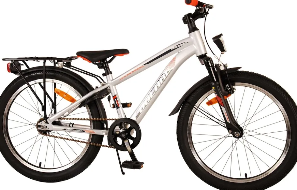 TPFSports Cross Kinderfahrrad - Jungen - 20 Zoll - Rücktritt + Handbremse - Grau