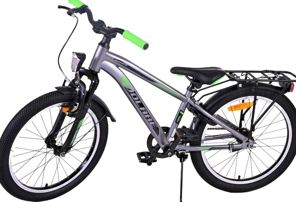TPFSports Cross Kinderfahrrad - Jungen - 20 Zoll - Rücktritt + Handbremse - Grau