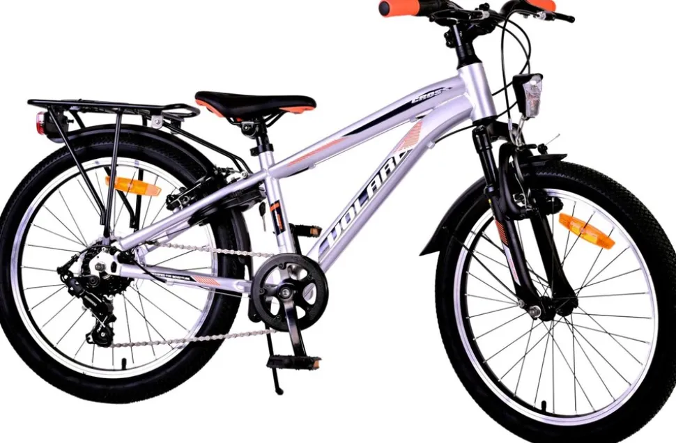 TPFSports Cross Kinderfahrrad - Jungen - 20 Zoll - Rücktritt + Handbremse - 6 Gänge - Blau