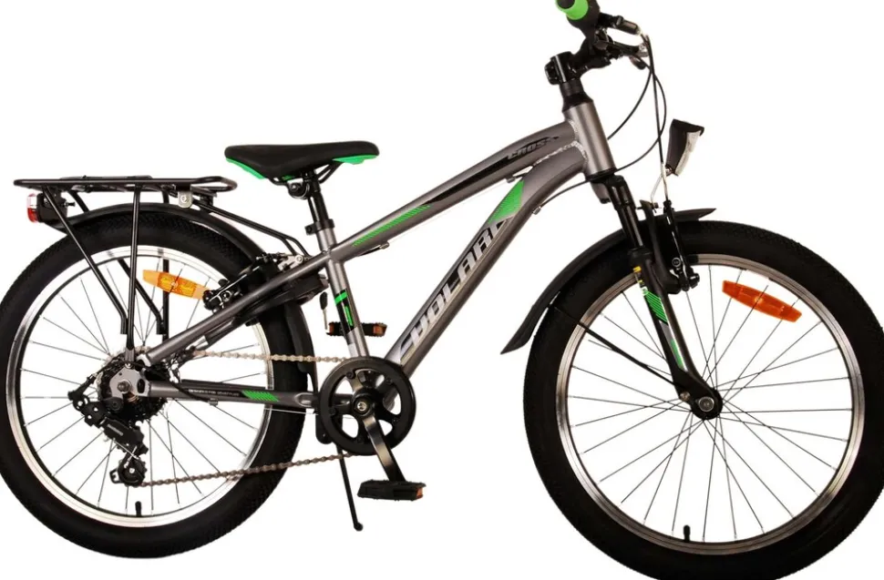TPFSports Cross Kinderfahrrad - Jungen - 20 Zoll - Rücktritt + Handbremse - 6 Gänge - Blau