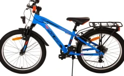 TPFSports Cross Kinderfahrrad - Jungen - 20 Zoll - Rücktritt + Handbremse - 6 Gänge - Blau