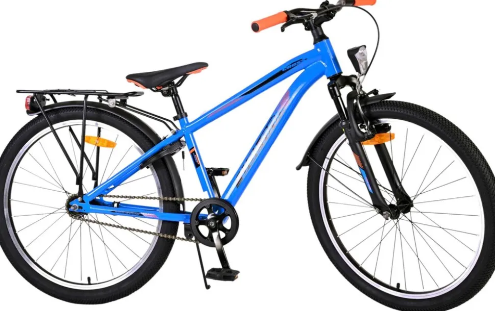 TPFSports Cross Kinderfahrrad - Jungen - Rücktritt + Handbremse - 24 Zoll - Blau